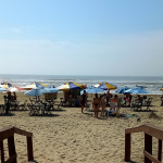 Sábado proveitoso na praia teve chuva forte no interior