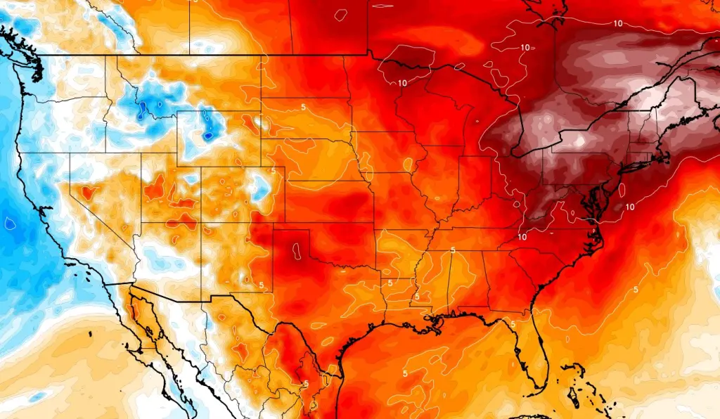 EUA sairão de Natal congelante para Ano Novo atipicamente quente
