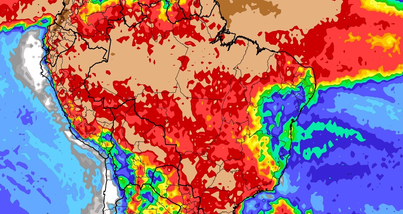 Previsão do tempo tendência de chuva para dez dias