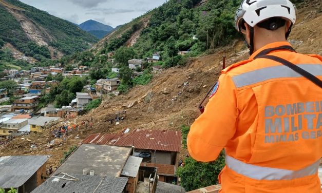 Condição de alto risco e perigo por chuva volumosa em Minas Gerais