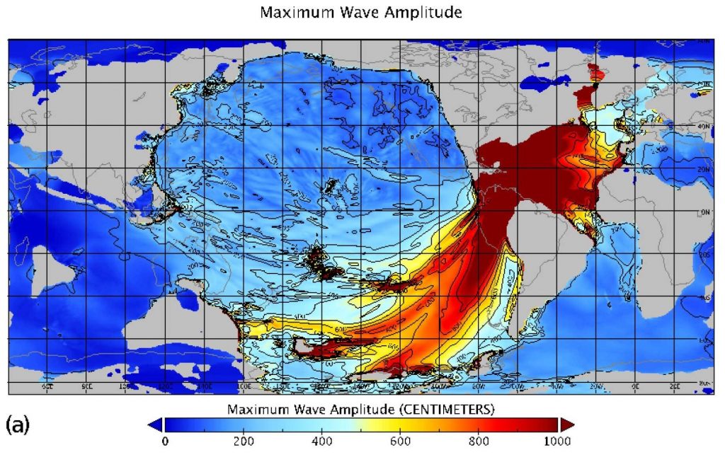 Megatsunami da extinção dos dinossauros teve até 5 km de altura