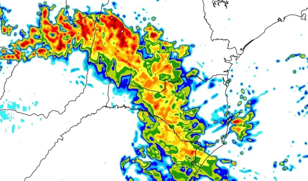 Chuva volta ao Sul do Brasil nesta quinta com risco de temporais