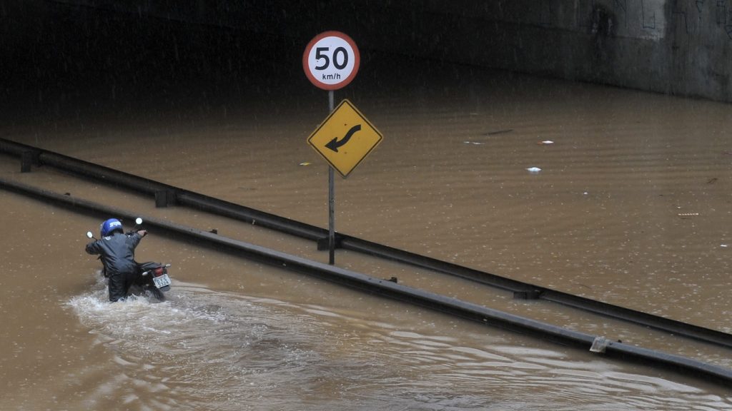 Temporais com chuva intensa serão numerosos no Sudeste do Brasil