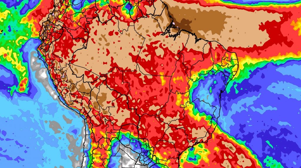 Previsão do tempo: tendência de chuva para dez dias (1/2/2023)