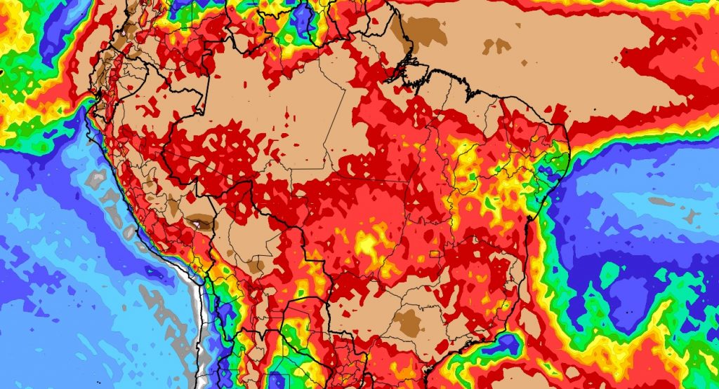 Previsão do tempo: tendência de chuva para dez dias (10/2/2023)