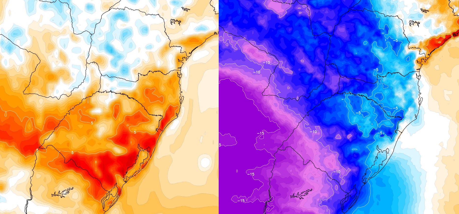 <span class="entry-title-primary">Brutal mudança de temperatura precede noites de frio fora de época</span> <h2 class="entry-subtitle"> Em três dias, o Rio Grande do Sul saiu de mais de 40ºC para temperaturas outonais até 15ºC abaixo do que é normal para fevereiro </h2>