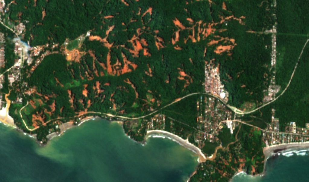 Imagens de satélite mostram a dimensão do desastre em São Paulo
