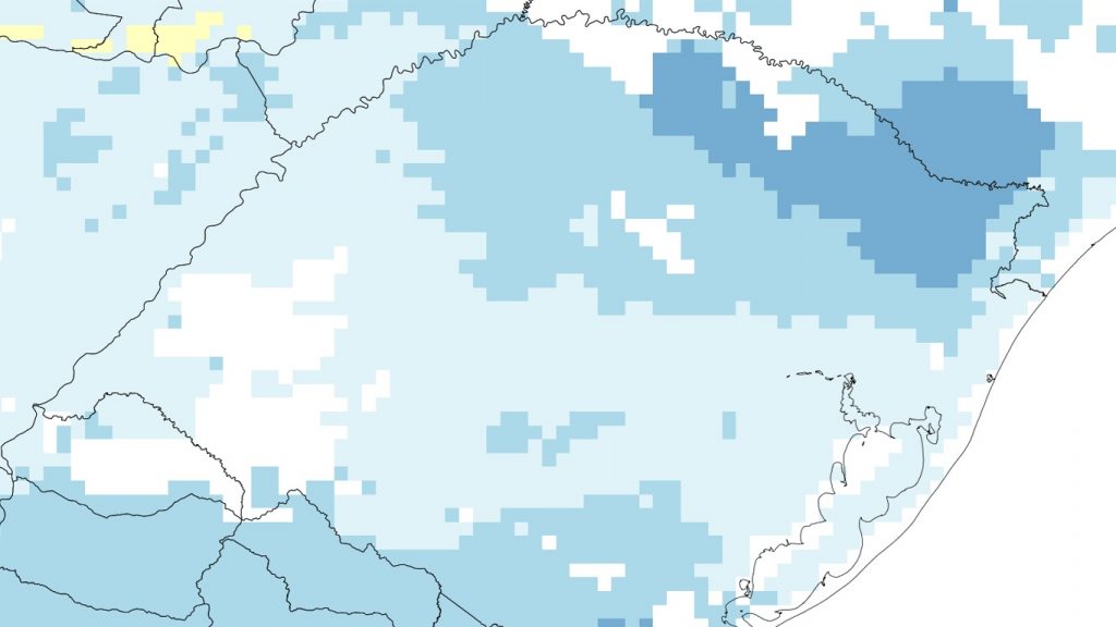 Segunda-feira começou com frio em cidades de maior altitude