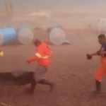Vídeo registra tempestade de poeira com a seca no interior gaúcho