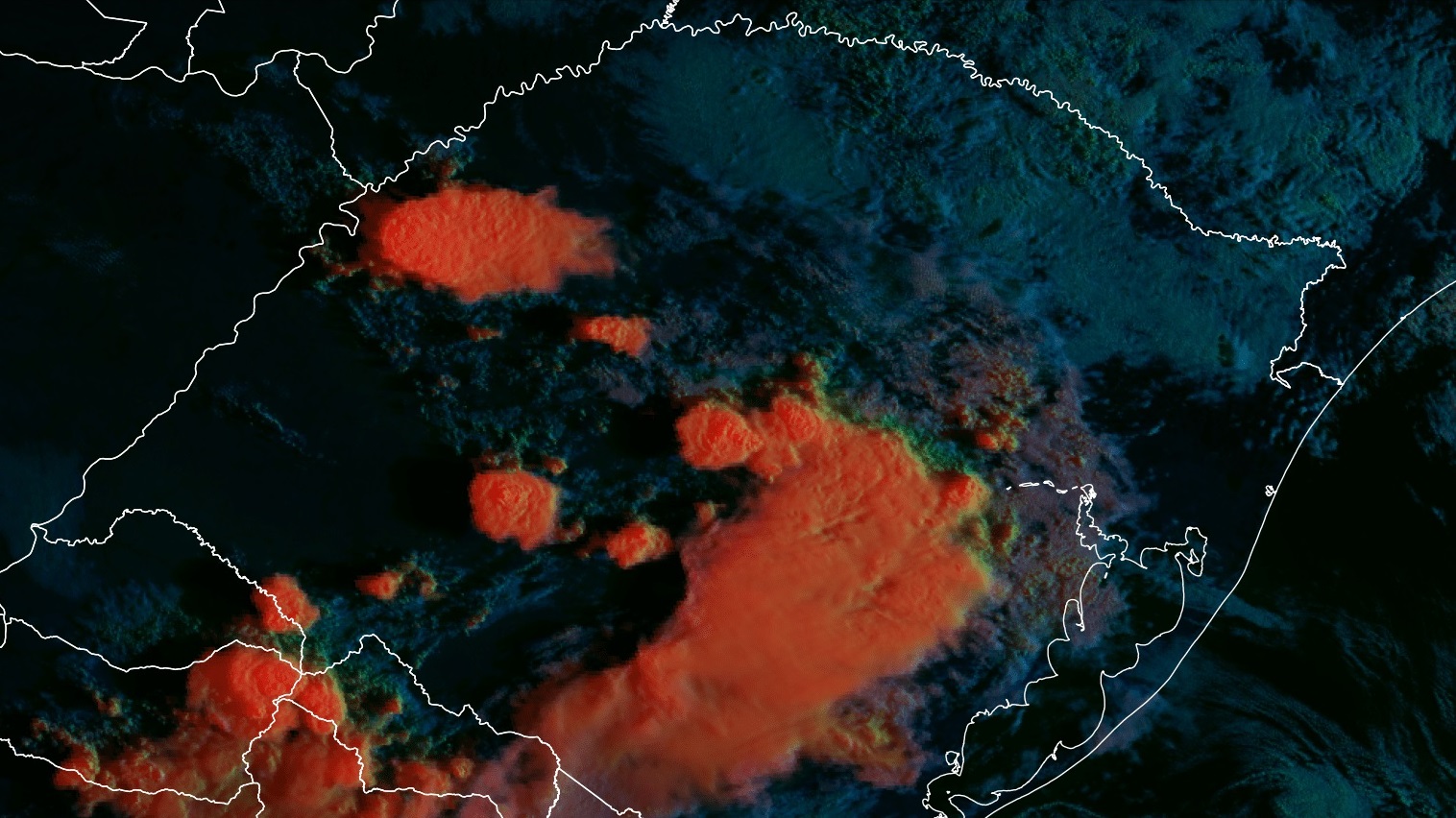 Sábado começa com chuva e granizo no Rio Grande do Sul Áreas de instabilidade atuam deste a madrugada no estado e uma que se formou no Oeste com granizo avança para a Grande Porto Alegre