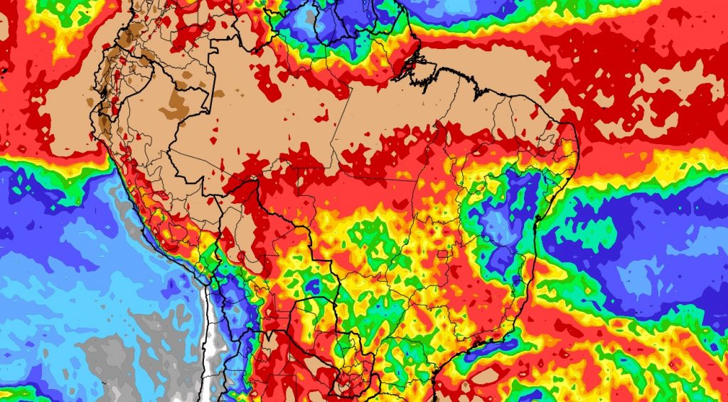 Previsão do tempo: tendência de chuva para dez dias no Brasil (31/3/2023)