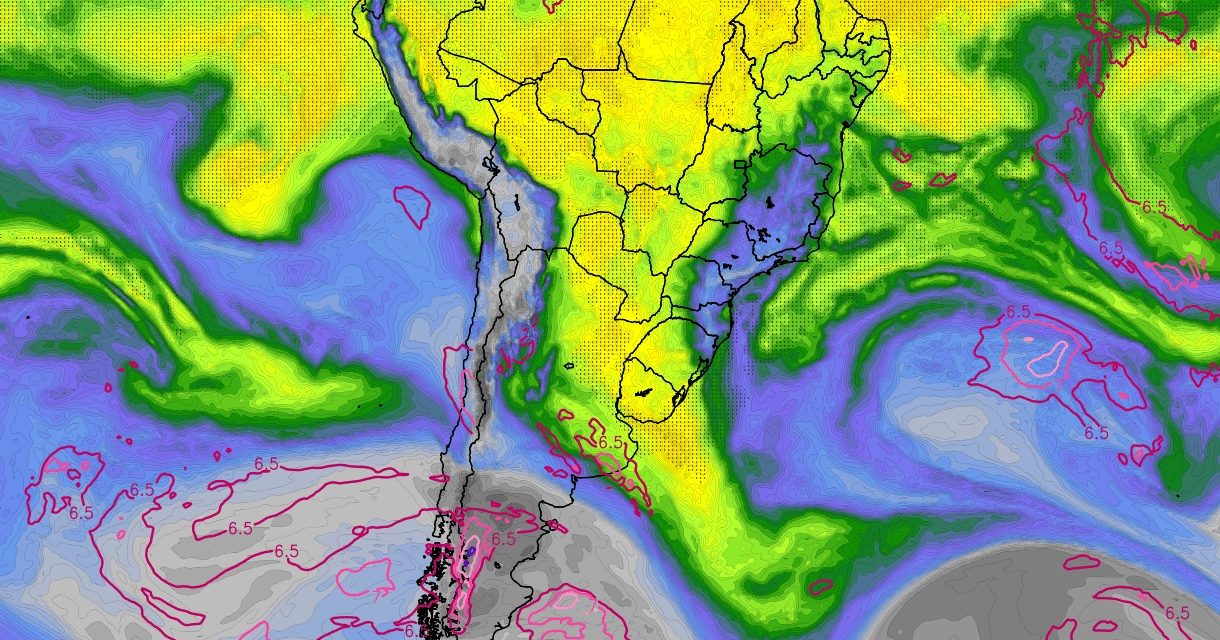 <span class="entry-title-primary">Rio atmosférico se somará ao calor para trazer chuva frequente</span> <h2 class="entry-subtitle">Um rio atmosférico vai avançar pelo interior do continente até o Centro da Argentina e favorecerá chuva frequente em parte do Rio Grande do Sul </h2>