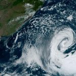 Primeiro ciclone intenso do outono no Atlântico Sul