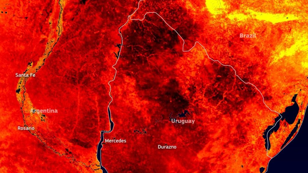 Satélite mediu quase 50ºC no solo no fim de semana