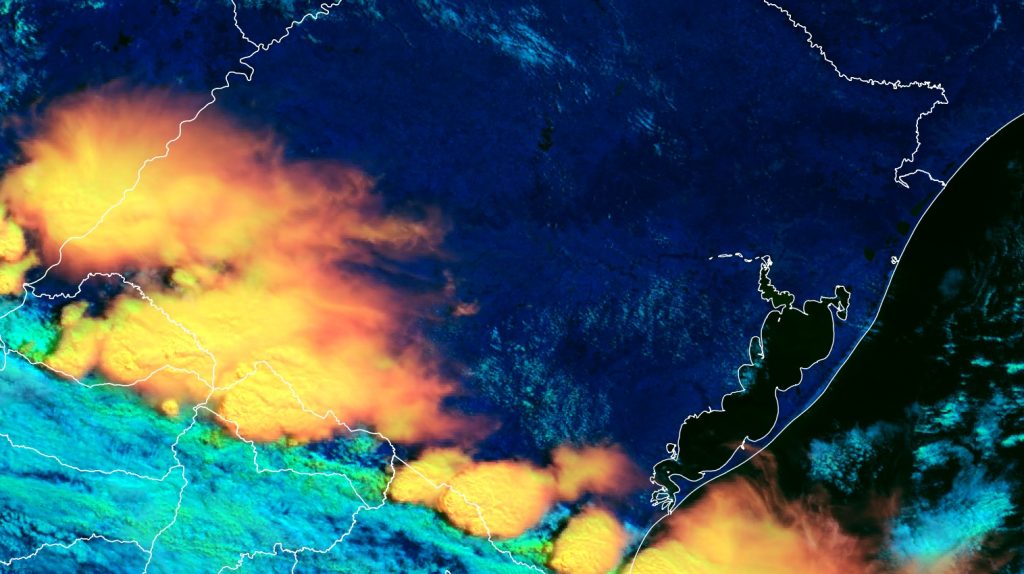 Frente fria começa a ingressar no Rio Grande do Sul