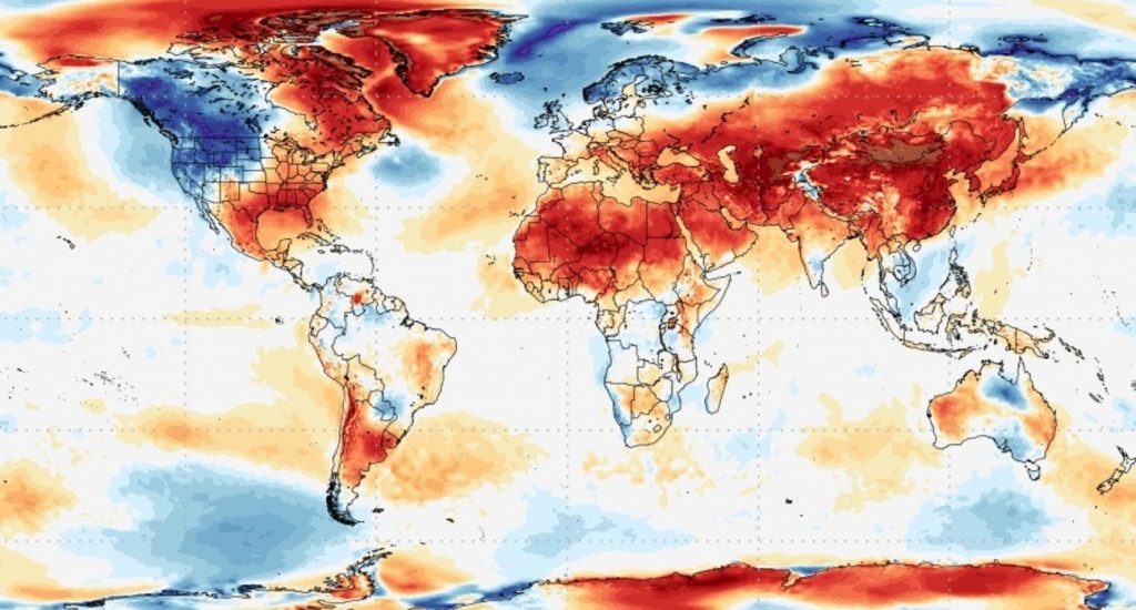 Planeta sofre radical aquecimento neste mês e favorece onda de calor