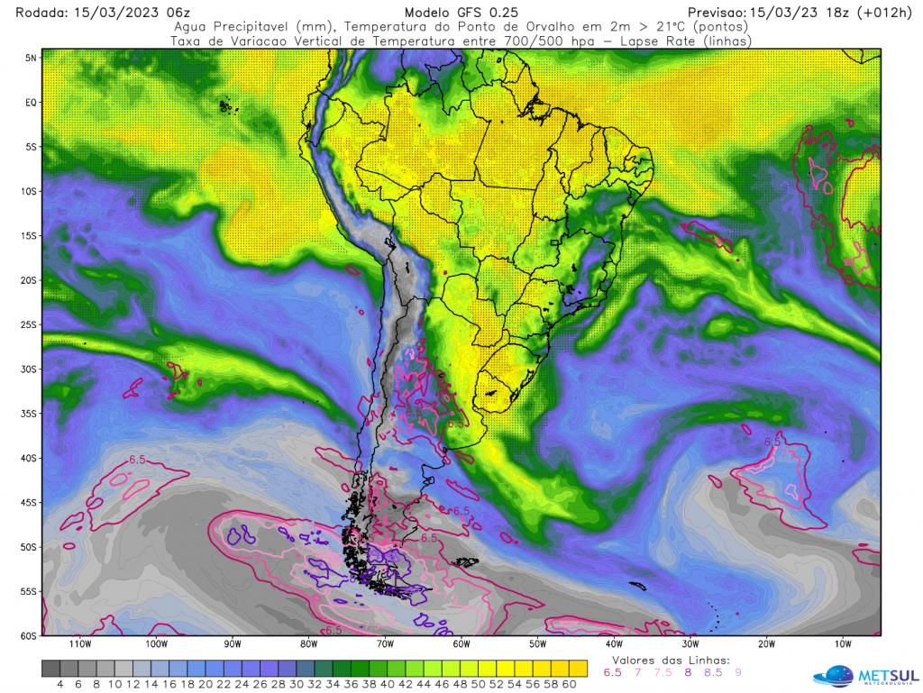 Riesgo de clima severo para partes de Argentina y Uruguay