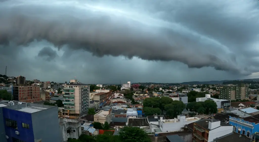 Chuva avança com temporais de vento forte e granizo