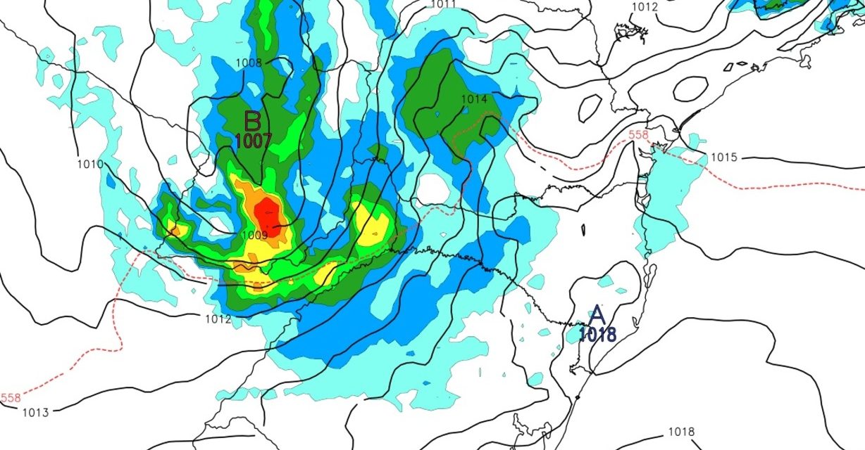 <span class="entry-title-primary">Baixa pressão avançará com chuva do Paraguai para o Sul do Brasil</span> <h2 class="entry-subtitle">Previsão para os próximos dias indica o risco de chuva isoladamente forte entre a Metade Norte gaúcha e o Paraná</h2>