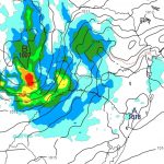 Baixa pressão avançará com chuva do Paraguai para o Sul do Brasil