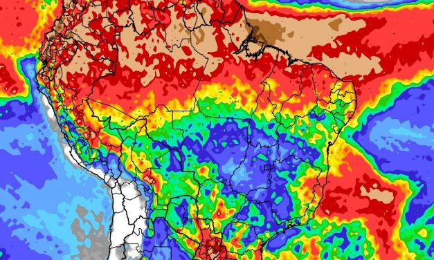 Veja a tendência de chuva para os próximos dez dias no Brasil