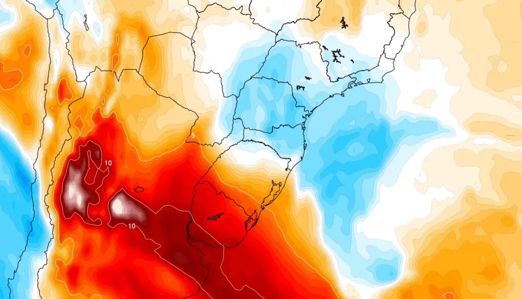 Ar quente avança da Argentina e abril se despede com calor