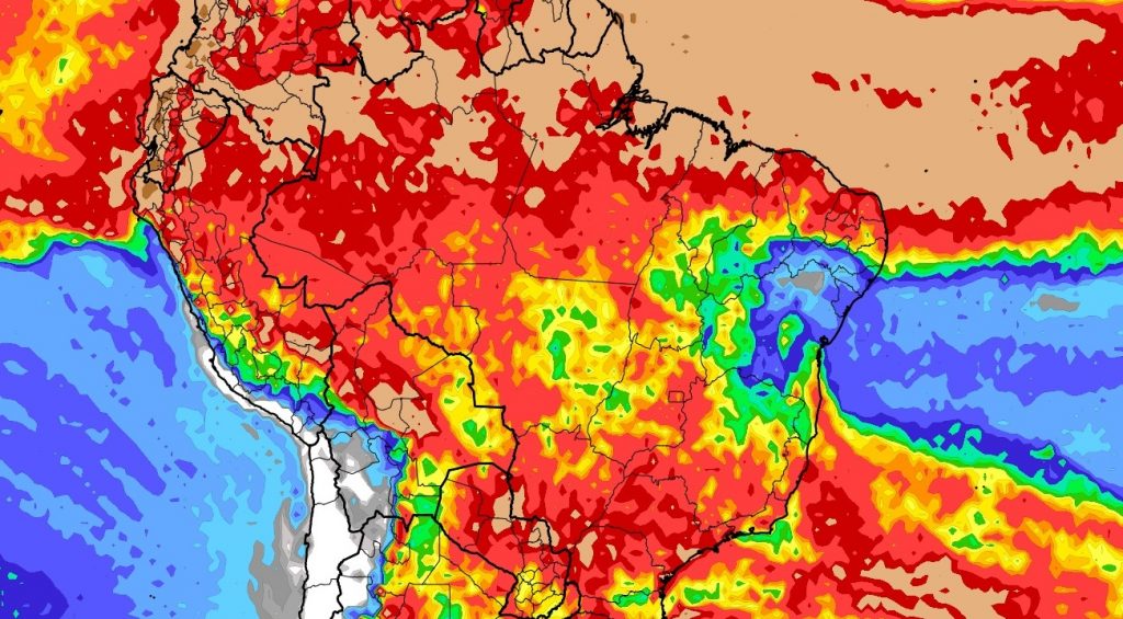 Previsão do tempo Brasil: tendência de chuva para dez dias (11/4/2023)
