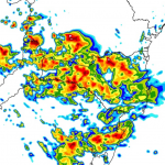 Chuva avança pelo estados do Sul com área de baixa pressão