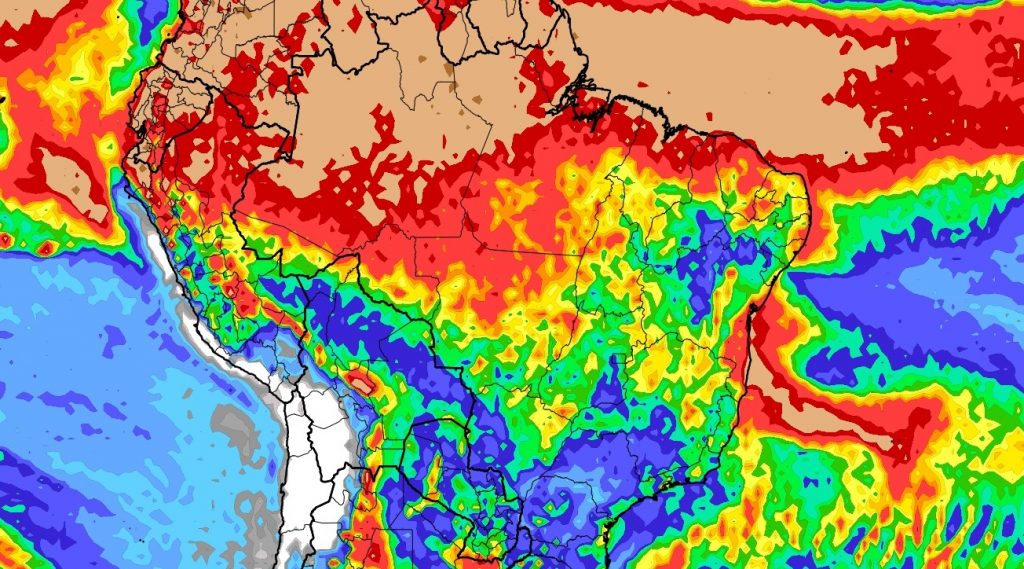 Previsão do tempo: tendência de chuva para dez dias (22/4/2023)