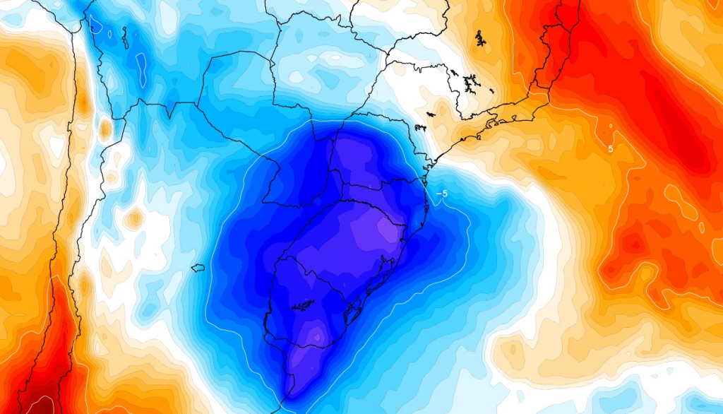 Massa de ar frio mais forte até agora do ano chega ao Brasil nesta semana