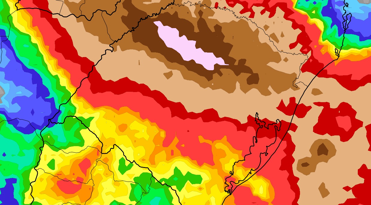 <span class="entry-title-primary">Alerta: modelos elevam volumes de chuva e há risco de cheias</span> <h2 class="entry-subtitle">Modelos numéricos em suas últimas projeções aumentaram os volumes de chuva para o Rio Grande do Sul e indicam até 200 mm a 300 mm</h2>