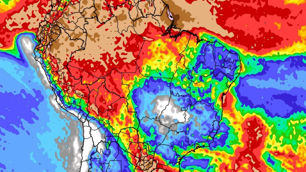 Previsão do tempo: tendência de chuva para dez dias (3/5/2023)