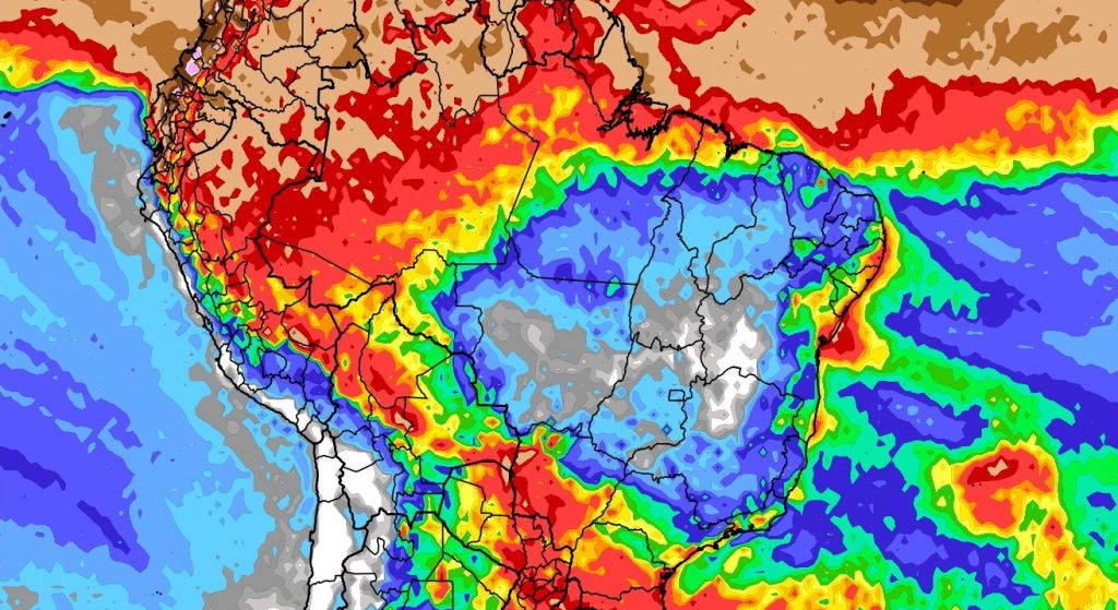 Previsão do tempo: tendência de chuva para dez dias (23/5/2023)