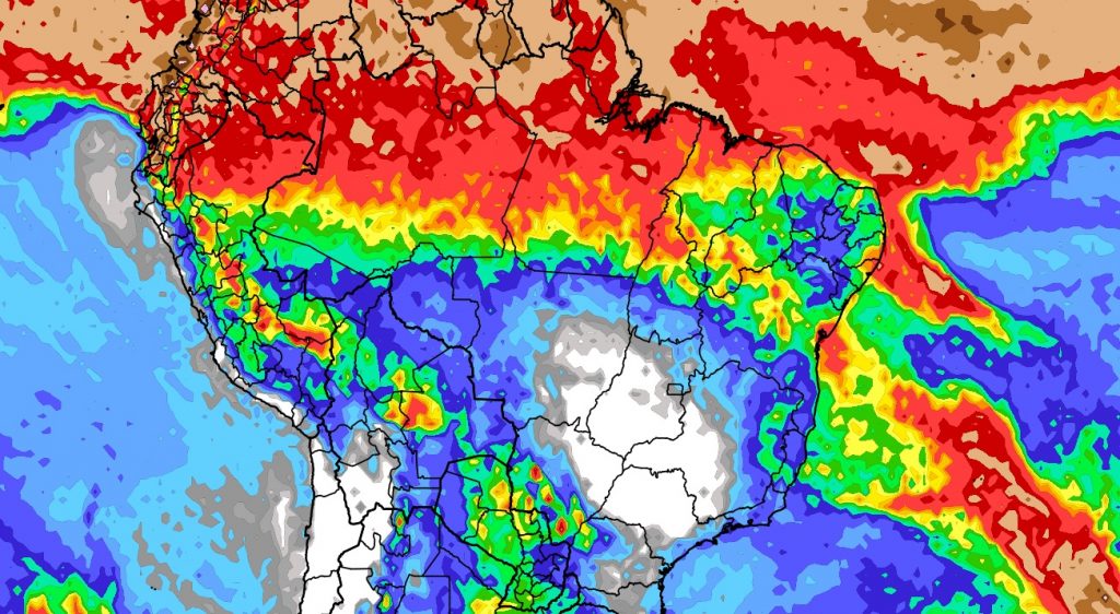 Previsão do tempo: tendência de chuva para dez dias (12/5/2023)