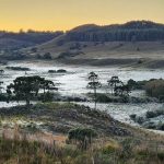 Sábado começou com frio abaixo de zero nos três estados do Sul