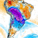 Ar polar derruba a temperatura em parte do Brasil
