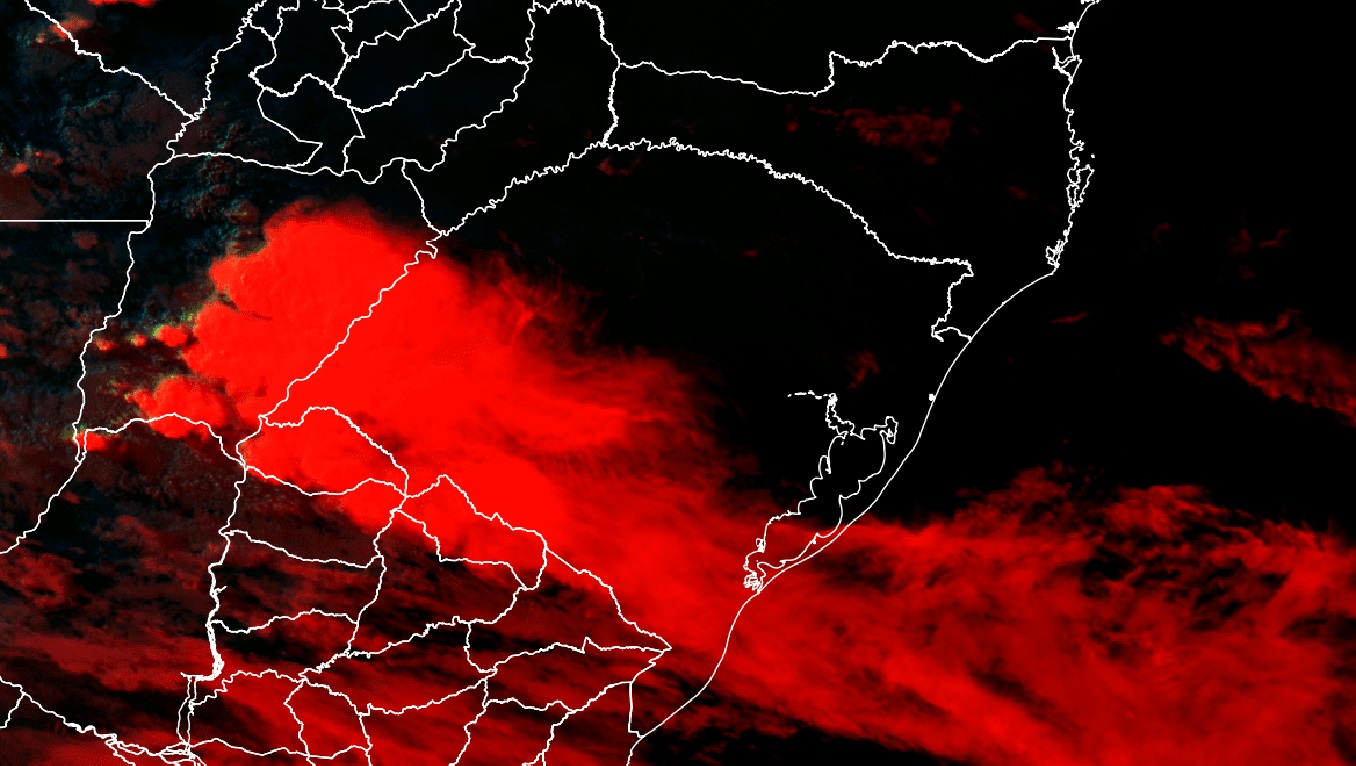 <span class="entry-title-primary">Frente fria avança com chuva irregular no Rio Grande do Sul</span> <h2 class="entry-subtitle">Frente fria começou a ingressar no estado neste domingo e mudou o tempo no Oeste e no Sul do estado com chuva</h2>