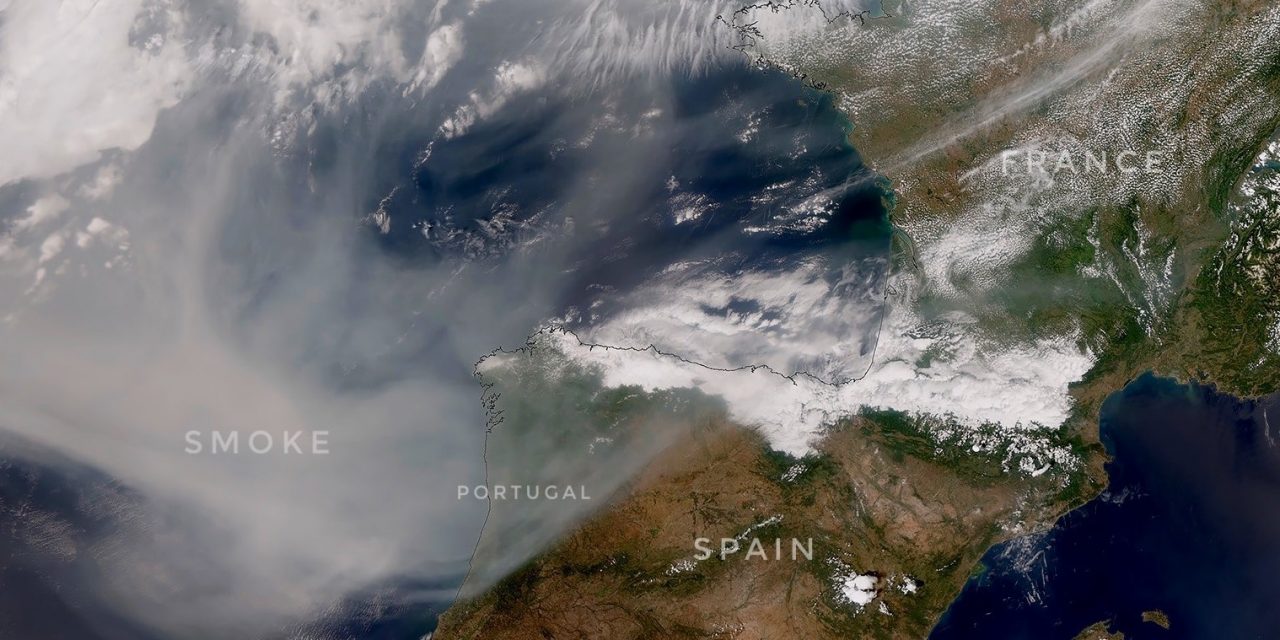 <span class="entry-title-primary">Fumaça dos incêndios no Canadá cruza o Atlântico e atinge Portugal</span> <h2 class="entry-subtitle">Imagens de satélite desta segunda-feira mostravam uma densa pluma de fumaça vindo do Canadá alcançando Portugal e Espanha</h2>