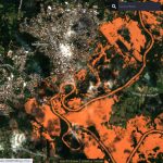 Satélite mostra cheias de rios e enchentes no Rio Grande do Sul