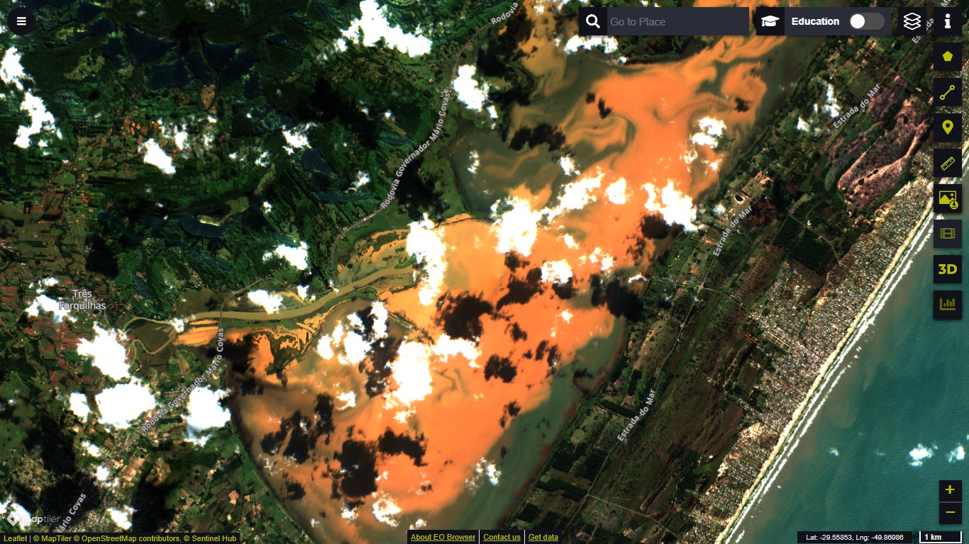 Satélite Mostra Cheias De Rios E Enchentes No Rio Grande Do Sul 