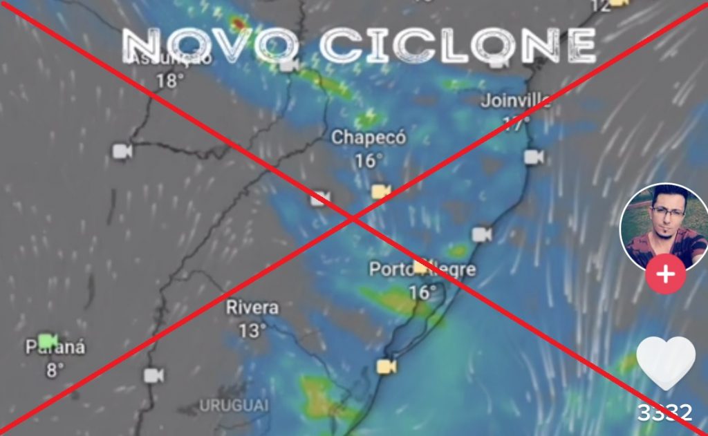 Verificamos: é falso que novo ciclone atingirá o estado nesta sexta