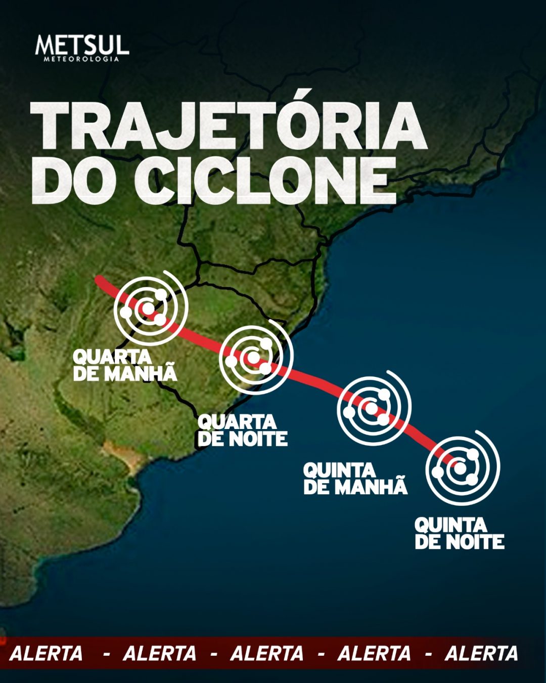 Veja A Rota Prevista Para O Ciclone No Sul Do Brasil