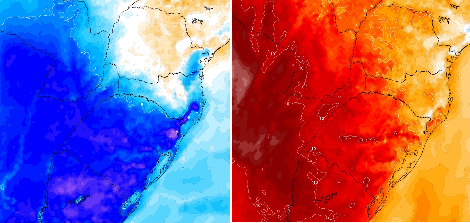 <span class="entry-title-primary">Clima extremo: semana começa muito fria e terminará com calor</span> <h2 class="entry-subtitle">Temperatura sairá de valores abaixo de zero neste início de semana sob ar polar para marcas ao redor de 30ºC sob massa de ar muito quente </h2>