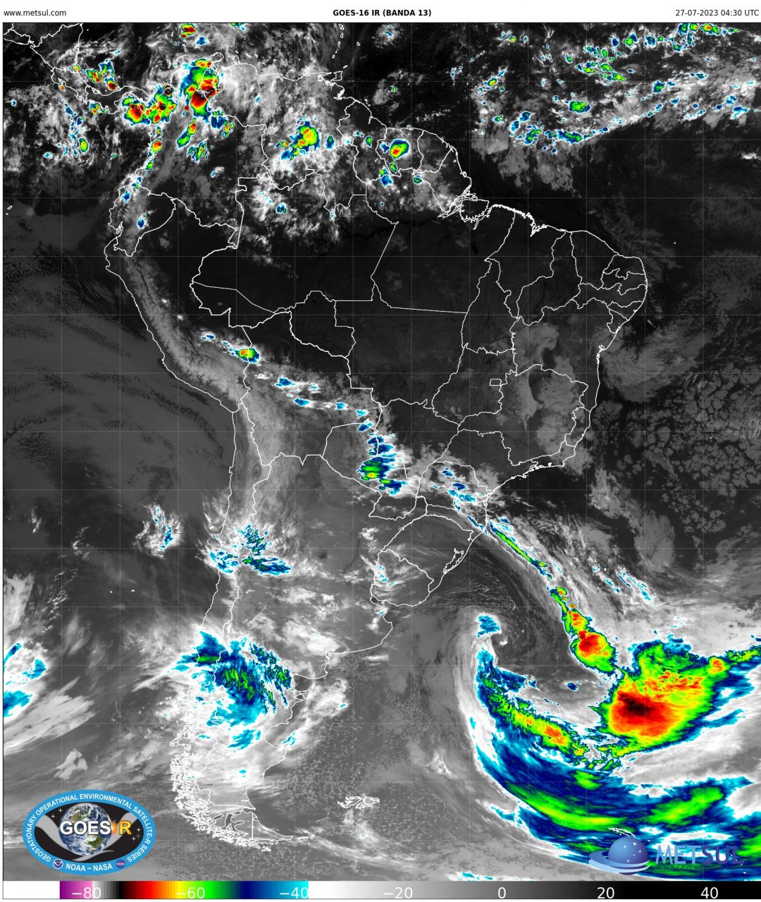 Gigante Espiral De Nuvens No Atlântico é Ciclone Que Se Formou No Uruguai 