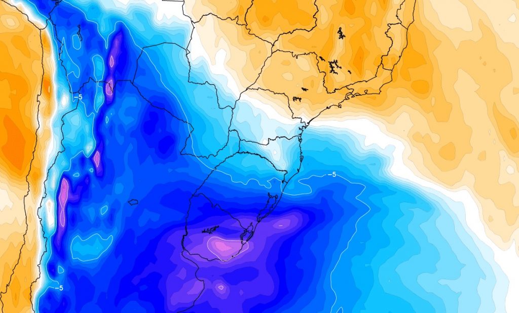 Chegada de reforço de ar polar vai prolongar e intensificar o frio