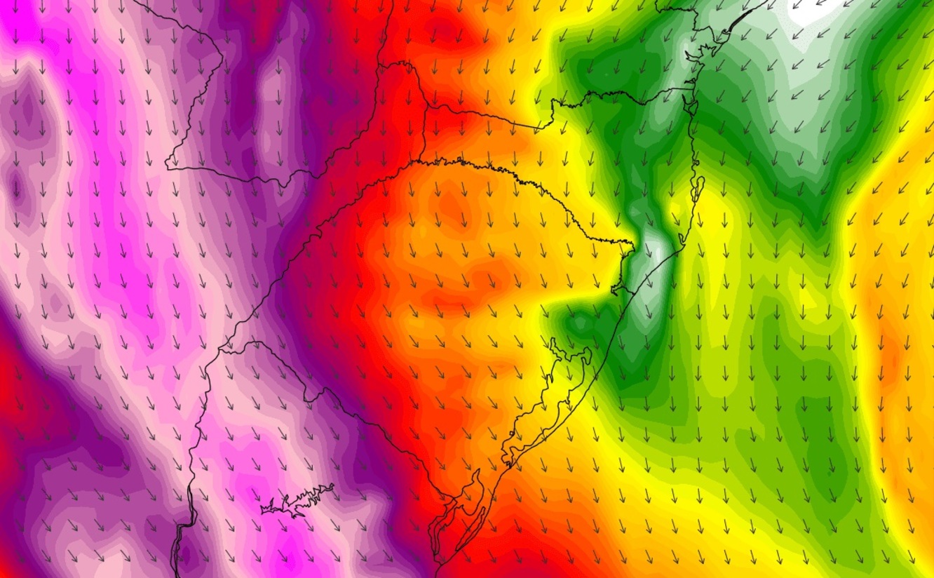 <span class="entry-title-primary">Intensa corrente de jato vai trazer fortes rajadas de vento Norte</span> <h2 class="entry-subtitle">Corrente de jato (vento) em baixos níveis vai deixar o tempo muito ventoso na Argentina, Uruguai e parte do Sul do Brasil </h2>