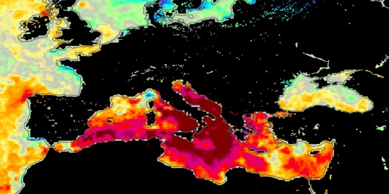 <span class="entry-title-primary">Superaquecimento: temperatura do Mar Mediterrâneo bate recorde</span> <h2 class="entry-subtitle">Temperatura superficial das águas do Mar Mediterrâneo atingiu recorde de aquecimento entre Europa e África nesta semana </h2>