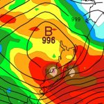 Centro do ciclone vai estar sobre Porto Alegre hoje à noite
