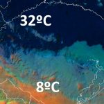 Mesmo estado, duas estações: 8ºC e 32ºC na mesma hora