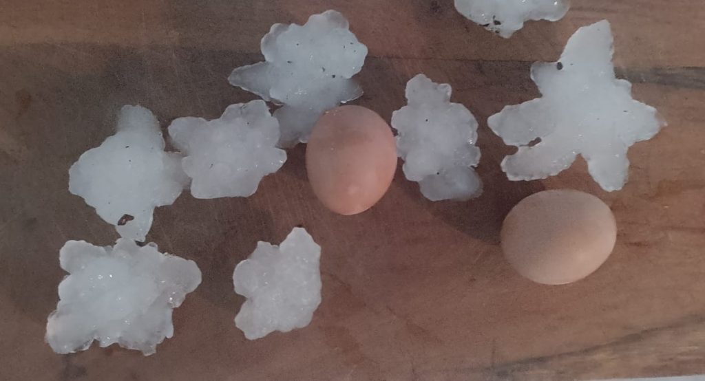 Granizo com tamanho até de ovos danifica milhares de casas